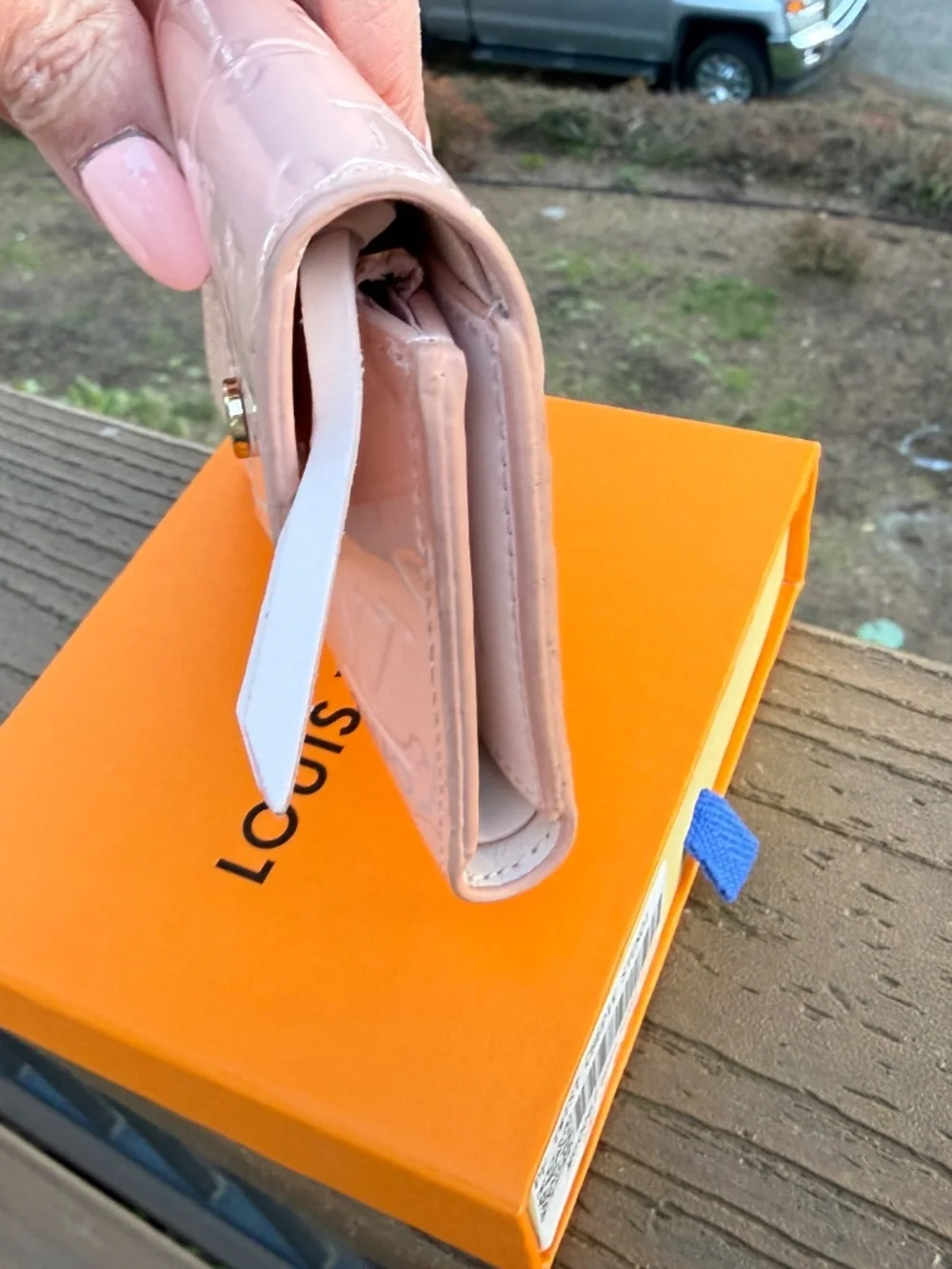 Pink Patent Leather Wallet - Picture 4 of 6